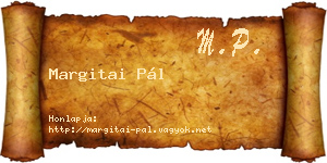 Margitai Pál névjegykártya